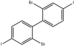 2,2'-二溴-4,4'-二碘联苯 结构式