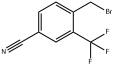 4-(溴甲基)-3-(三氟甲基)苯甲腈 结构式