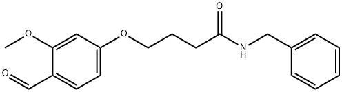 N-benzyl-4-(4-formyl-3-methoxyphenoxy)butanamide 结构式