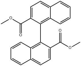 dimethyl [1,1'-binaphthalene]-2,2'-dicarboxylate 结构式