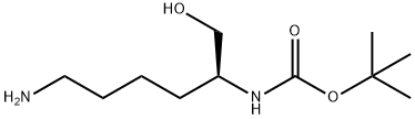 N-BOC-L-LYSINOLN-BOC-L-赖氨酸 结构式