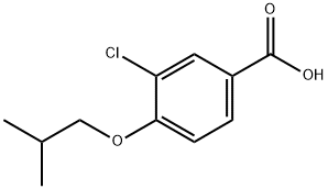 3-氯-4-异丁氧基苯甲酸 结构式