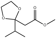 methyl 2-(2-isopropyl-1,3-dioxolan-2-yl)acetate 结构式