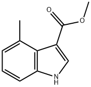 4-甲基-1H-吲哚-3-羧酸甲酯 结构式