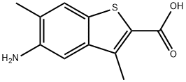 5-Amino-3,6-dimethylbenzo[b]thiophene-2-carboxylic acid 结构式