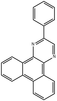 2-苯基二苯并[F.H]喹喔啉 结构式