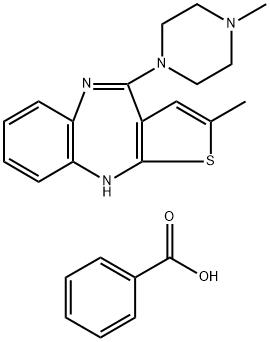 奥氮平苯甲酸酯 结构式