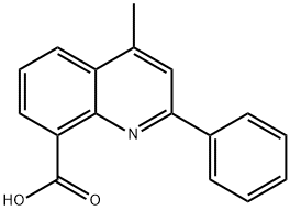 4-Methyl-2-phenylquinoline-8-carboxylic acid 结构式