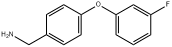 (4-(3-氟苯氧基)苯基)甲胺 结构式