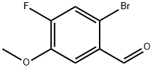 2-溴-4-氟-5-甲氧基苯甲醛 结构式