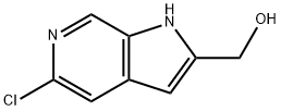 5-chloro-1H-Pyrrolo[2,3-c]pyridine-2-methanol 结构式