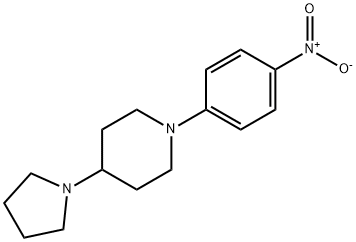 1-(4-nitrophenyl)-4-(pyrrolidin-1-yl)piperidine 结构式