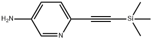 6-((三甲基甲硅烷基)乙炔)吡啶-3-胺 结构式