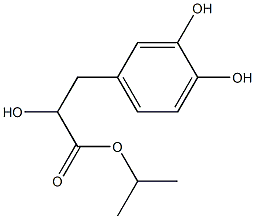 isopropyl 3-(3,4-dihydroxyphenyl)-2-hydroxypropanoate 结构式