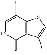 7-碘-3-甲基噻吩并[3,2-C]吡啶-4-醇 结构式