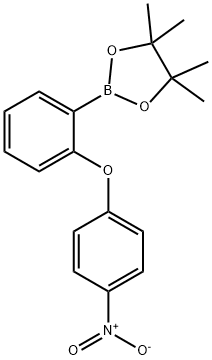 1,3,2-Dioxaborolane, 4,4,5,5-tetramethyl-2-[2-(4-nitrophenoxy)phenyl]- 结构式