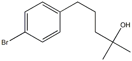 5-(4-溴)-2-甲基-2-戊醇 结构式