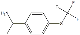 1-(4-((三氟甲基)硫代)苯基)乙胺 结构式