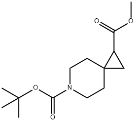 6-叔丁基1-甲基-6-氮杂螺[2.5]辛烷-1,6-二羧酸酯 结构式