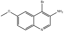 3-amino-4-bromo-6-methoxyquinoline 结构式