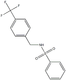 Benzenesulfonamide, N-[[4-(trifluoromethyl)phenyl]methyl]-
 结构式