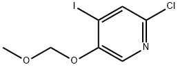 2-氯-4-碘-5-(甲氧基甲氧基)吡啶 结构式