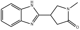 4-(1H-Benzoimidazol-2-yl)-1-methyl-pyrrolidin-2-one 结构式