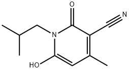 6-羟基-4-甲基-1-(2-甲基丙基)-2-氧代-1,2-二氢吡啶-3-腈 结构式