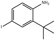 2-叔丁基-4-碘苯胺 结构式