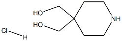 [4-(hydroxymethyl)piperidin-4-yl]methanol hydrochloride 结构式