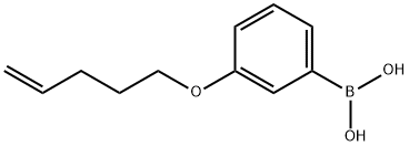 3-(-4-戊烯-1-氧基)苯硼酸 结构式