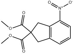 dimethyl 4-nitro-1H-indene-2,2(3H)-dicarboxylate 结构式
