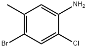 4-溴-2-氯-5-甲基苯胺 结构式