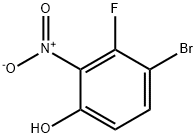 2-硝基-3-氟-4-溴苯酚 结构式