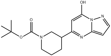 tert-butyl 3-(7-hydroxypyrazolo[1,5-a]pyrimidin-5-yl)piperidine-1-carboxylate 结构式