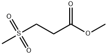 Methyl 3-(methylsulfonyl)propanoate 结构式