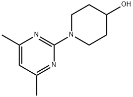 1-(4,6-二甲基嘧啶-2-基)哌啶-4-醇 结构式