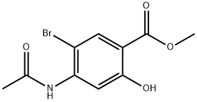 Methyl 4-acetamido-5-bromo-2-hydroxybenzoate 结构式