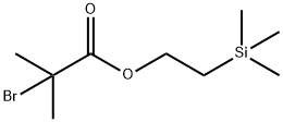 (2-三甲基硅乙基)2-溴-异丁酸酯 结构式