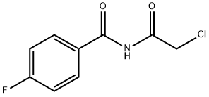 N-(2-氯乙酰基)-4-氟苯甲酰胺 结构式