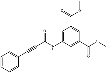 dimethyl 5-(3-phenylpropiolamido)isophthalate 结构式