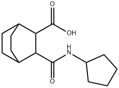 3-(cyclopentylcarbamoyl)bicyclo[2.2.2]octane-2-carboxylic acid 结构式