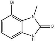 7-溴-1-甲基-1,3-二氢-2H-苯并咪唑-2-酮 结构式
