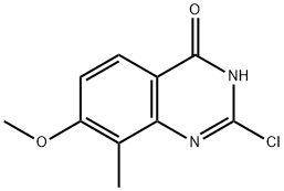 2,7-二氯-7-甲氧基-8-甲基喹唑啉-4-酮 结构式