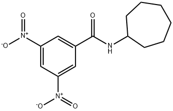 N-cycloheptyl-3,5-dinitrobenzamide 结构式