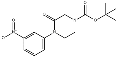 tert-butyl 4-(3-nitrophenyl)-3-oxopiperazine-1-carboxylate 结构式