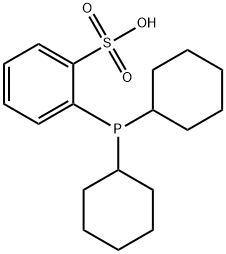 2-(DICYCLOHEXYLPHOSPHINO)BENZENESULFONIC ACID 结构式