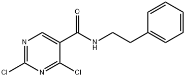 2,4-Dichloro-N-phenethylpyrimidine-5-carboxamide 结构式