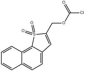 Carbonochloridic acid, (1,1-dioxidonaphtho[1,2-b]thien-2-yl)methyl ester 结构式