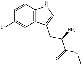 D-5-溴色氨酸甲酯 结构式